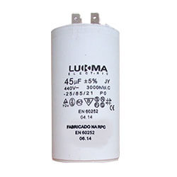 CAPACITOR DE 45UF 440V LUKMA